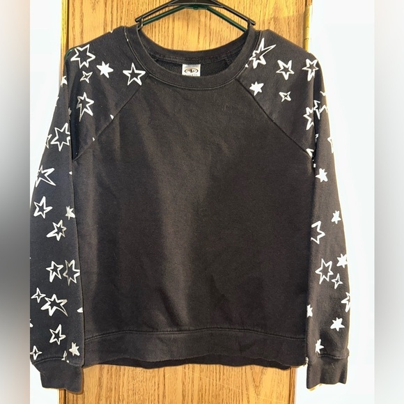 Euc black sweater with silver shimmer starz sz xxL - Picture 2 of 7